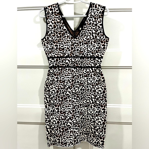 BCBG Leopard Mini Dress - Picture 1 of 6